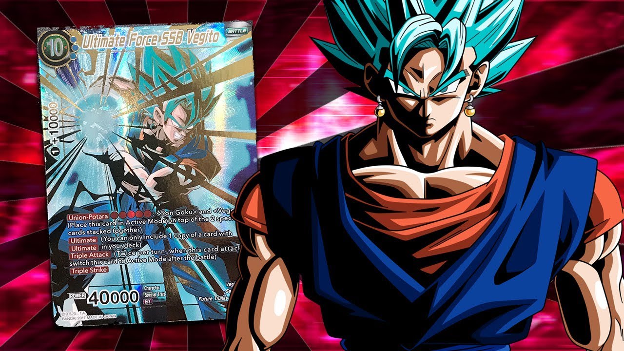 Repeated Force Vegito BT2-012 SR Dragon Ball Super Card Game TCG