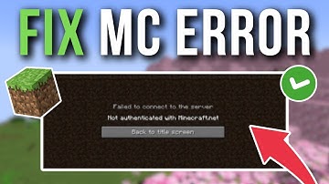 How To Fix Not Authenticated With Minecraft Net Failed To Connect To Server
