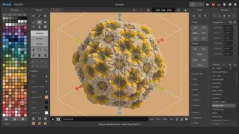 Fractal_star shader for MagicaVoxel