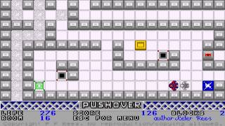 ATARI ST PUSHOVER Peter F Rees PUSH OVER NOT OCEAN'S PUSH OVER Serenade PDDisk 55 MENU INTRO CRAKTRO