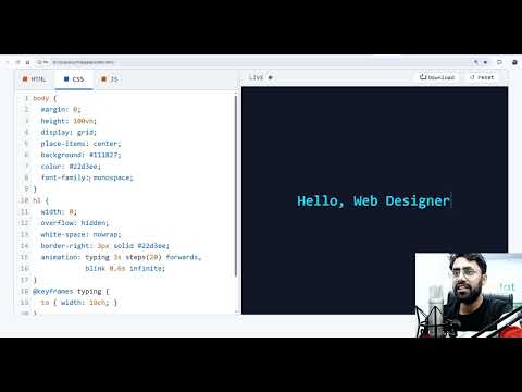 Typing Text Effect Animation using HTML CSS #coding #animation #csstutorial