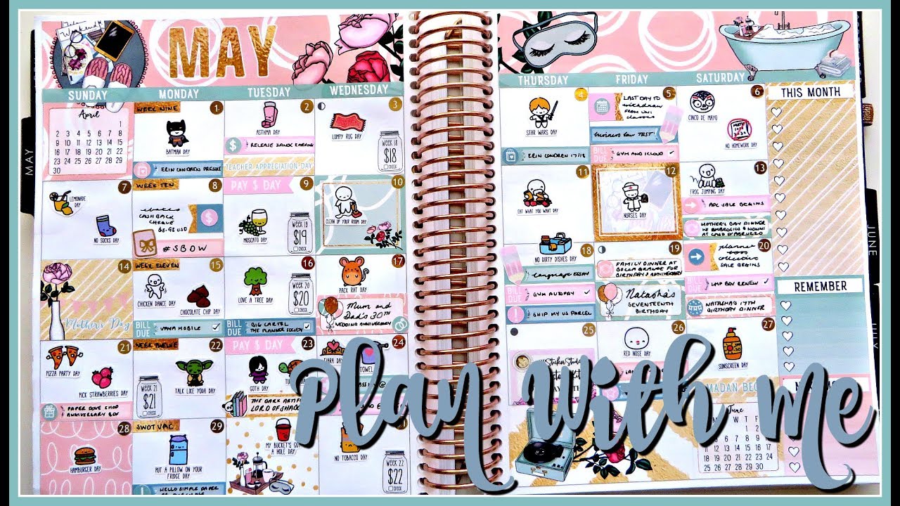 Plan With Me - May ft. Planner Gems