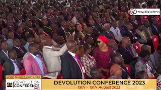 LAUGHTER AS SPEAKER KINGI INTRODUCES RAILA'S BROTHER SENATOR OBURU AT DEVOLUTION CONFERENCE!!