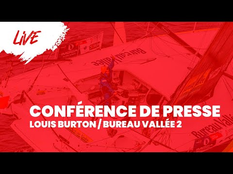 Conférence de presse arrivée Louis Burton (VendeeGlobeTV)