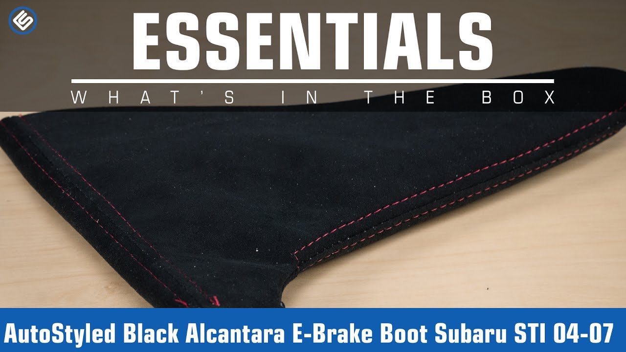 Autostyled Black Alcantara E Brake Boot Subaru STI 2004-2007