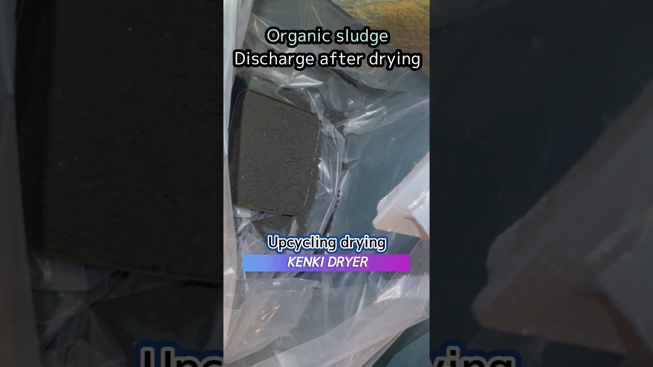 Organic sludge drying, Drying for upcycling of difficult to organic sludge / KENKI DRYER 
