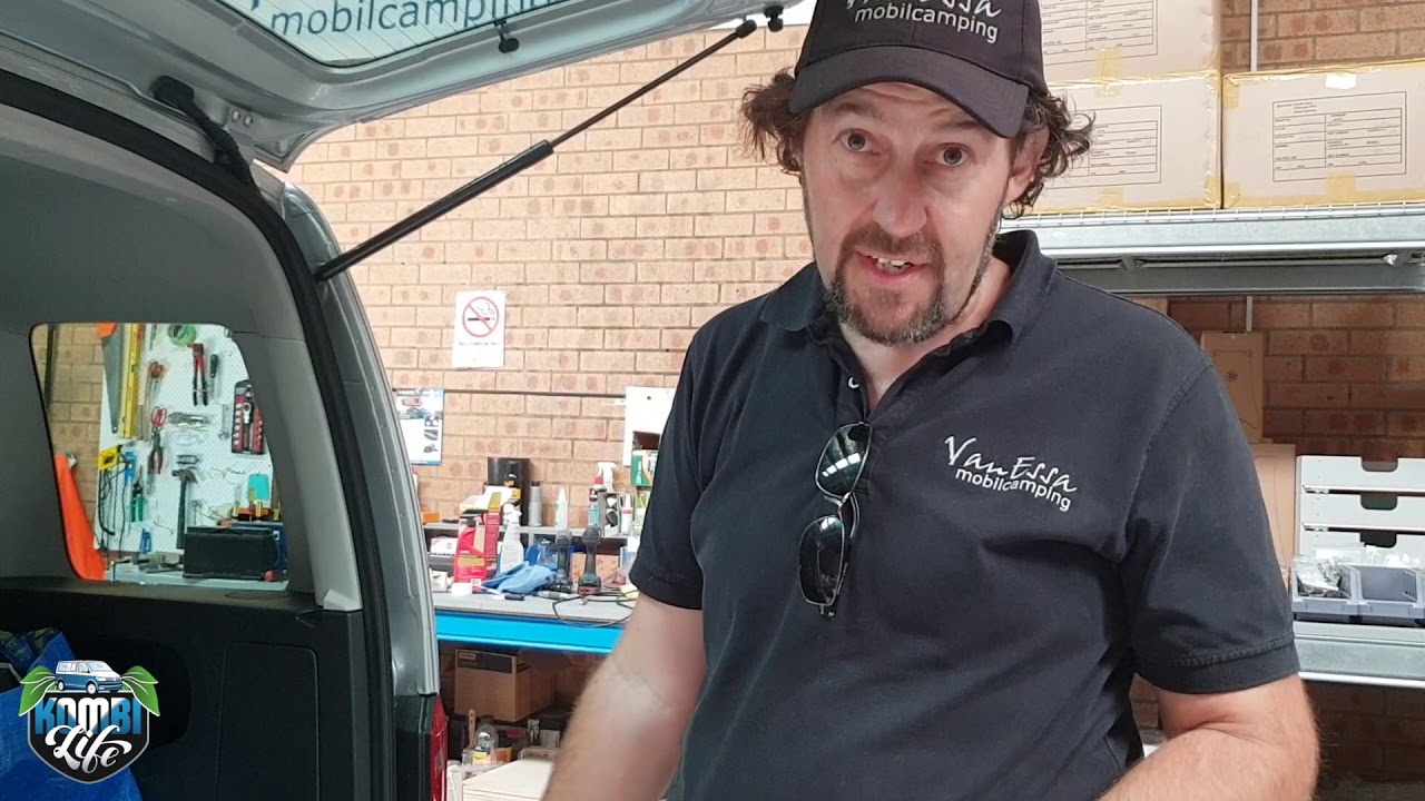 vw caddy tailgate conversion