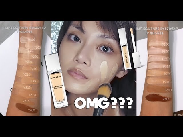 GIVENCHY Teint Couture Everwear Foundation & Concealer: Wear Test, Swatches  and Review - YouTube