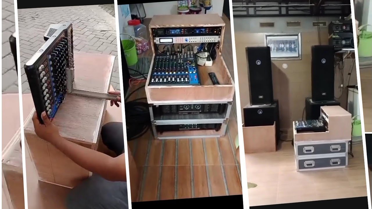 Membuat Box Mixer sederhana, hanya dengat alat gergaji & gerinda. HARDCASE MIXER. #Hardcase