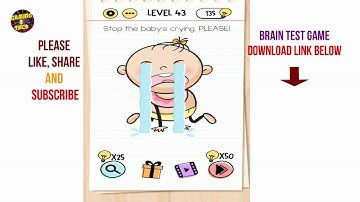 Brain Test Level 43 Stop the baby