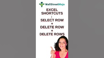 4. Learn Excel Shortcuts - How to DELETE ROW/ROWS in Just 50 Seconds!