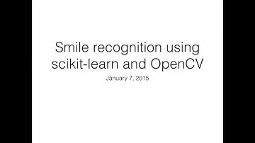 Smile recognition using scikit-learn and OpenCV