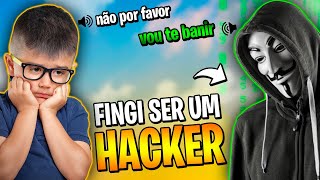 TROLEI A CRIANÇA FINGINDO SER HACK NO FREE FIRE!!! IMPOSSIVEL NÃO RIR!!