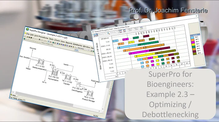 SuperPro for Bioengineers - Example 2-3, optimizin...