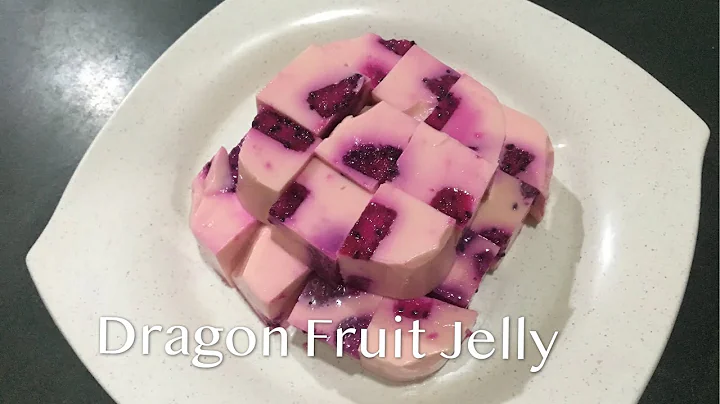 DELICIOUS DRAGON FRUIT JELLY  | Healthy Dessert | 火龙果菜燕