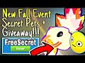 [🍂 FALL EVENT 🍂] Bubble Gum Simulator *ALL SECRET PETS AND HAT HATCHED* + HUGE SECRET PET GIVEAWAY