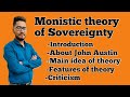 what is monistic theory of sovereignty?, Austin's theory of sovereignty,legal theory of sovereignty