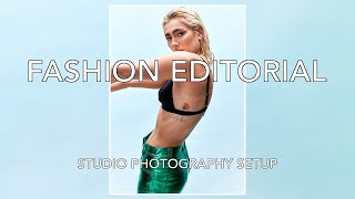 Shooting a Fashion Editorial  - Photography Studio Lighting Setup & Behind the Scenes.