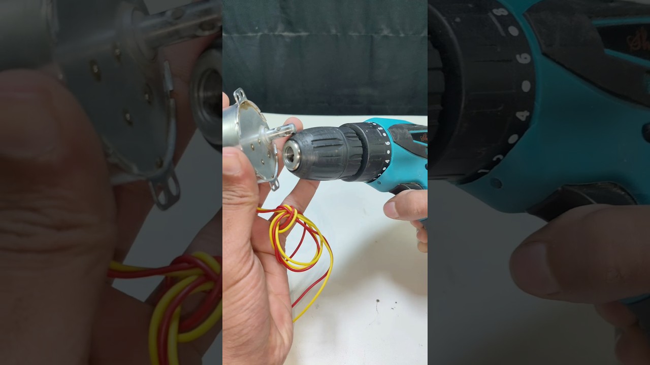 What Happens When You Spin A Motor With A Drill? / Voltage Test #experiment