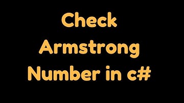 Hoe naar Controleren Aantal is Armstrong of Niet in C #