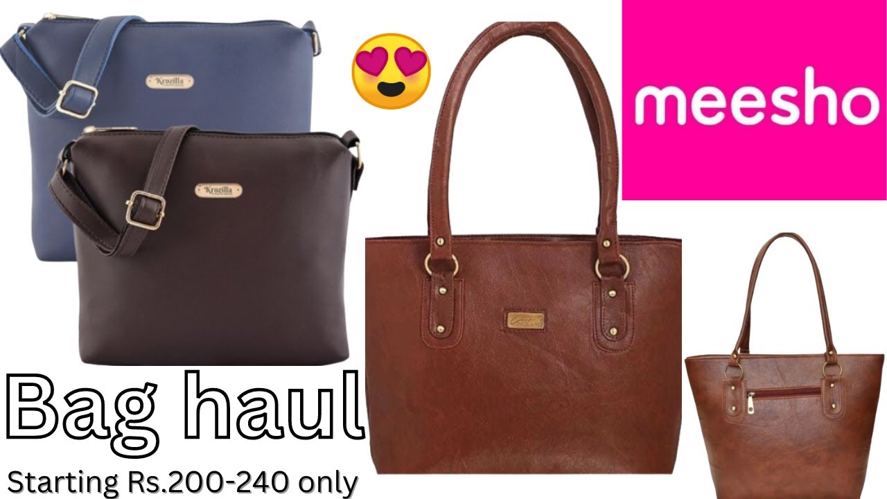 *Meesho Bags haul* best bags starting Rs.200 only Trendy bags meesho