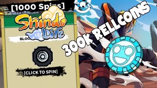 NOVOS CÓDIGOS 1000 SPINS e 300K RELL COINS!! UPDATE 202 no SHINDO LIFE  (shinobi life 2) - [ROBLOX] 