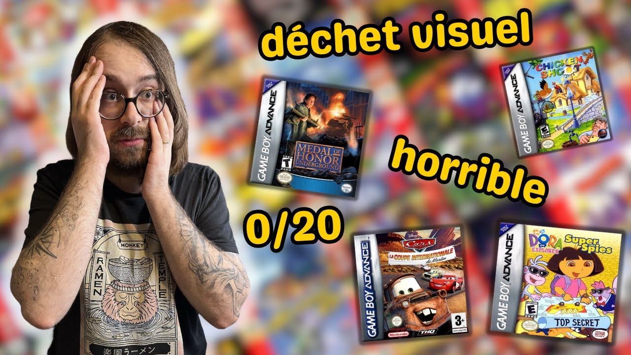 Je test les PIRES jeux GAMEBOY ADVANCE !