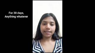 30 days self development challenge #selfimprovement