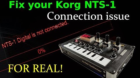 Fix the Korg NTS-1 connection issue in Windows for REAL!