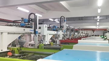 SWITEK 3 Axis High Speed Servo Robot With Powerjet Injection Moulding Machine