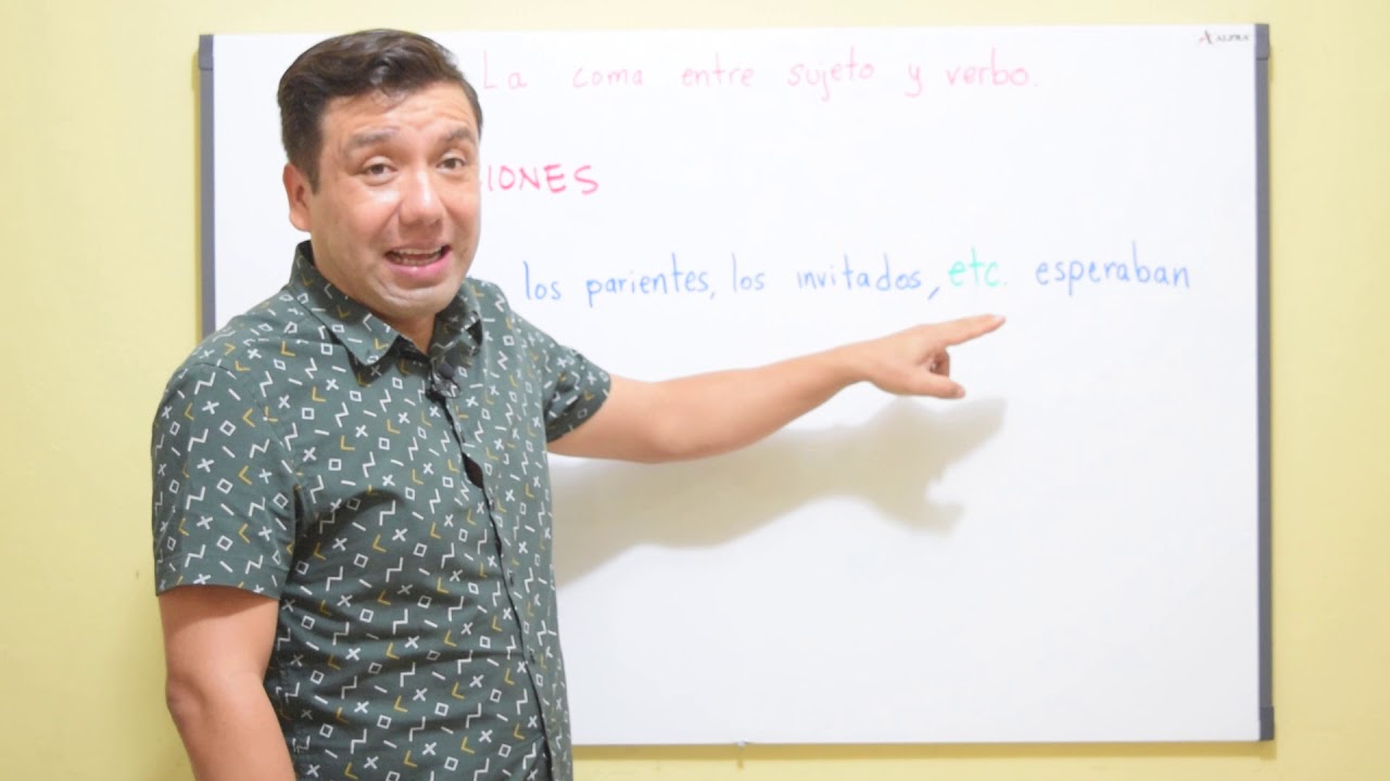 Coma entre sujeto y verbo