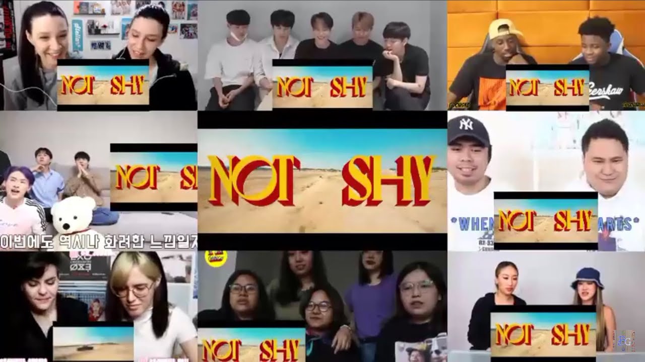ITZY - "Not Shy" M/V Reaction Mashup