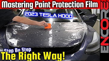 How To Properly Install PPF - Tesla Model 3 Hood -  Paint Protection Film Tutorial DIY