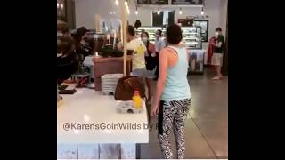 Woman purposely coughing on people at Bagel Store New York