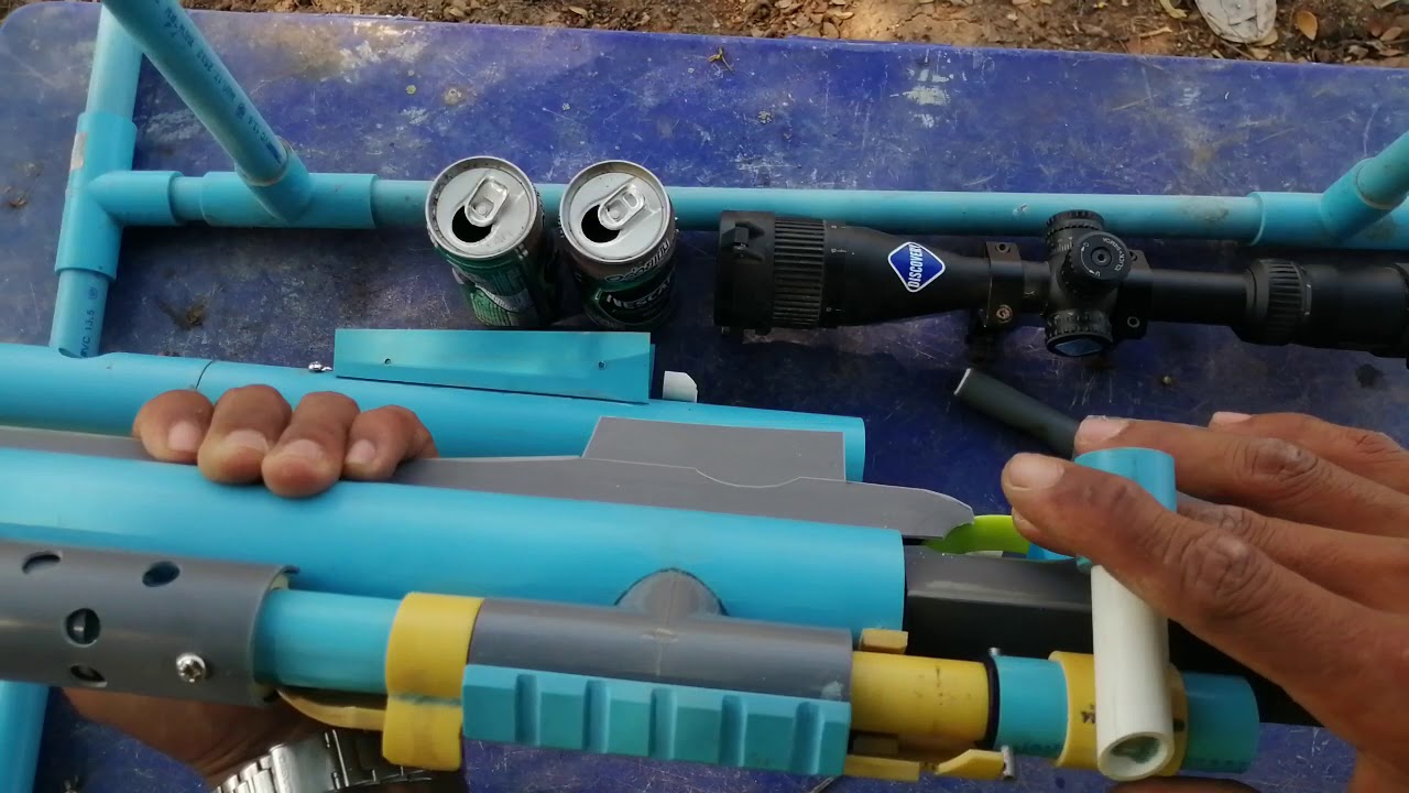 ปืนแรงดันแก๊ส PVC GUN # 34 รีวิว AWM ดูรายละเอียดพร้อมกับเทคนิคเล็กๆ ...