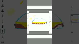 Digital Sketching Basic Burger 1 on 1 #art#shortsvideo