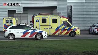 Man overleden na bedrijfsongeval met machine