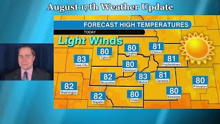 Wednesday, August 17 weather update for the Quad Cities area