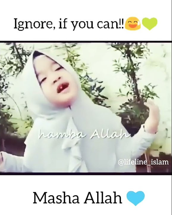 Ya Nabi Salaam Alayka in beautiful little girl voice #MashaAllah 💖