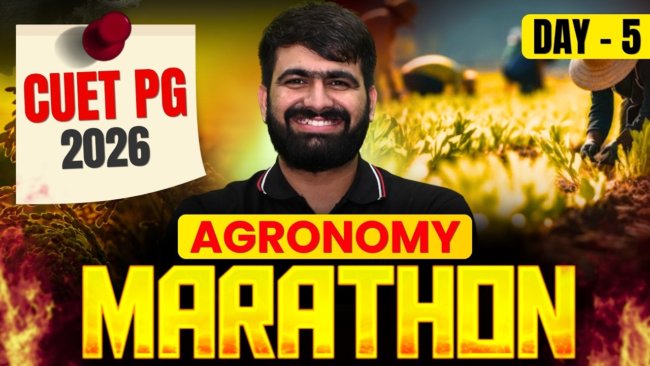 Day 5 -Agronomy One Shot I CUET PG 10 Day Series by IARI Wala