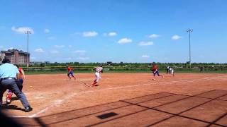 Kaira Pittsinger 2018 Ut Commit, With Lexie Pittsinger 2019 Of On 1St Base Vs Cal Cruisers 16U Po