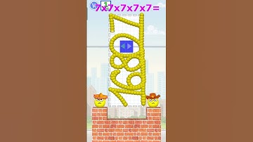 The Power of 7 🔥  Math Puzzle in Draw to Smash ! #youtubeshorts #artpuzzlegame #games #mathfun