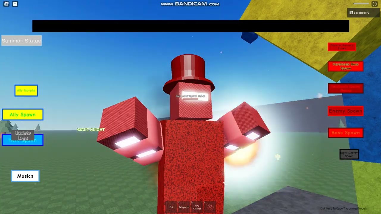 Red Statue Defenders Sandbox