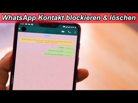 WhatsApp Kontakt blockieren und löschen – WhatsApp Nutzer blocken / sperren & entfernen Anleitung
