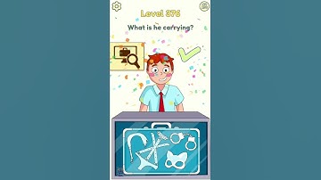 DOP 2: Delete One Part💂🏻‍♂️💡| Max level 376 - 377 | Brain Gaming🧠 | Funny Gameplay🤑😂