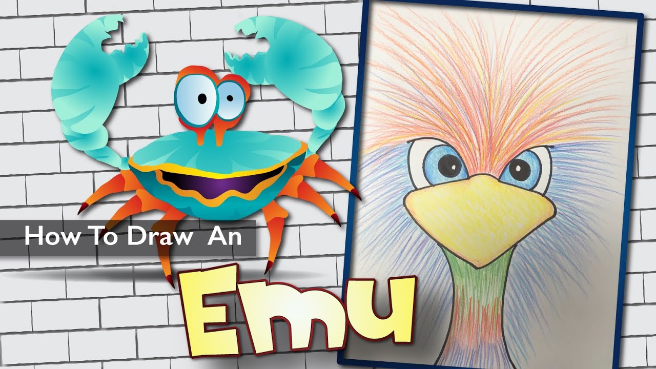Emu - How To Draw by Frazier Tales