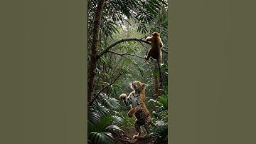 Leopard Leaps at Monkey in the Jungle 🐆🐒 | Shocking Wildlife Short