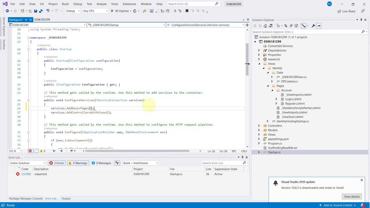 Web ASP.Net Core: Login với Identity. - YouTube