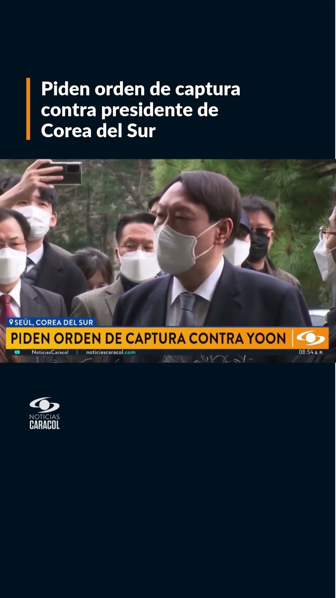 En Corea del Sur servicios de investigación pidieron orden de captura contra el presidente