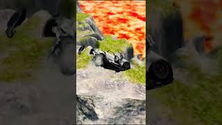cars vs giant lava pit - beamNG.drive 32 #beamng #shorts #beamngdrive #car #usa #viral #india #edit